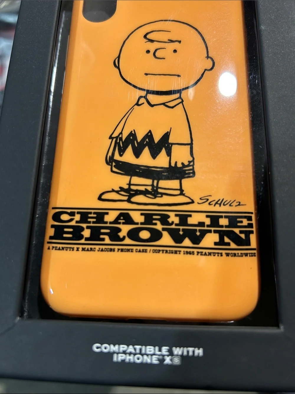 Marc Jacobs Orange Charlie Brown iPhone XS  Case